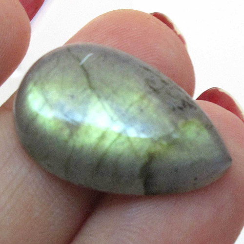 Kabošon labradorit kapka 24mm REZERVACE — foto 3