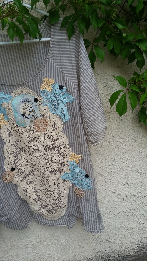 Vintage či boho styl, oversized tunika — foto 2