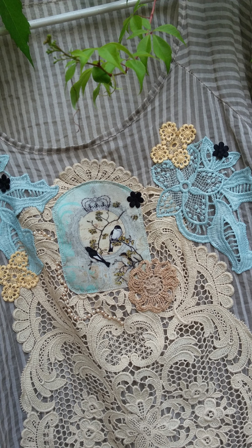 Vintage či boho styl, oversized tunika — foto 4