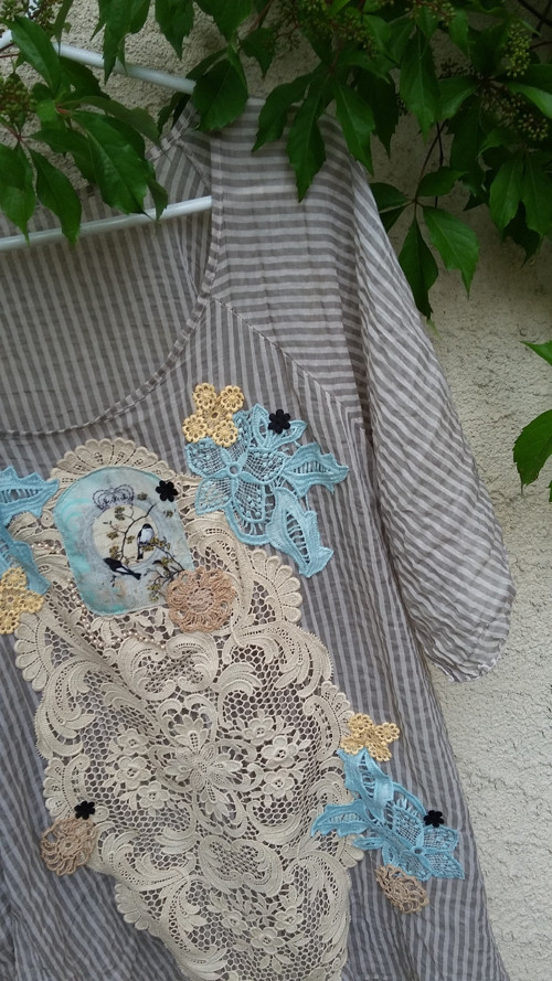 Vintage či boho styl, oversized tunika — foto 5