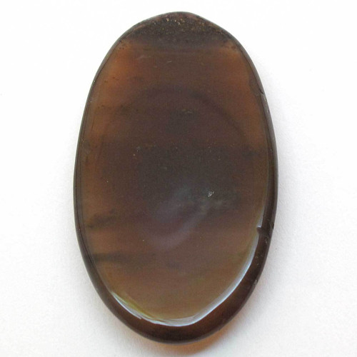 Kabošon medový dendritický achát ovál 43mm — foto 2