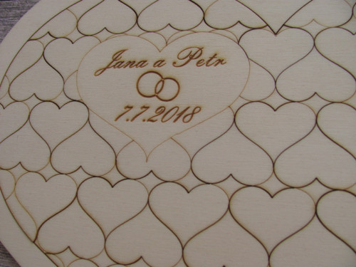 Netradiční dřevěné svatební puzzle — foto 2