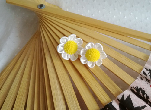 Náušnice kopretinky — foto 2