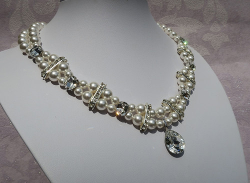 Ariana- Swarovski perly+crystals — foto 4