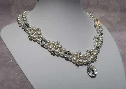 Ariana- Swarovski perly+crystals — foto 5