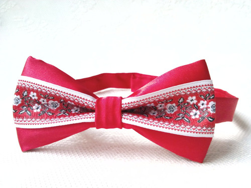 Slovak folklore bow tie (red) — foto 2