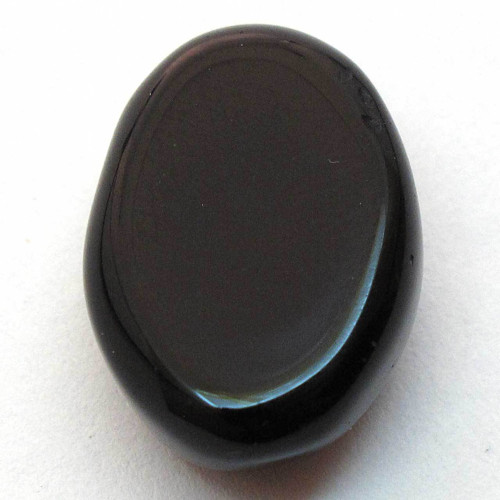 Kabošon černý onyx ovál 18mm — foto 2