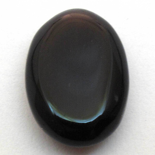 Kabošon černý onyx ovál 18mm — foto 2