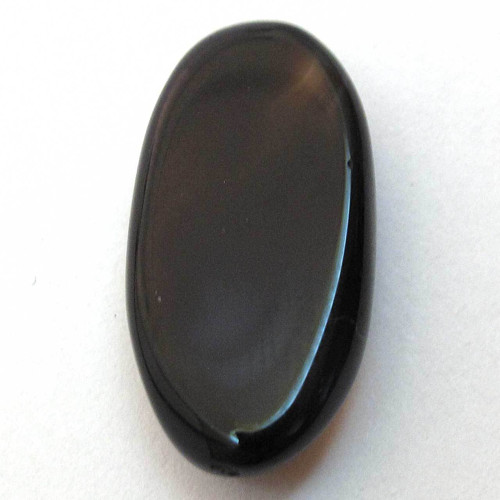 Kabošon černý onyx ovál 22mm — foto 2