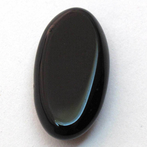 Kabošon černý onyx ovál 19mm — foto 2