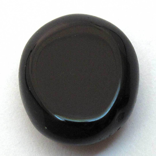 Kabošon černý onyx ovál 15mm — foto 2