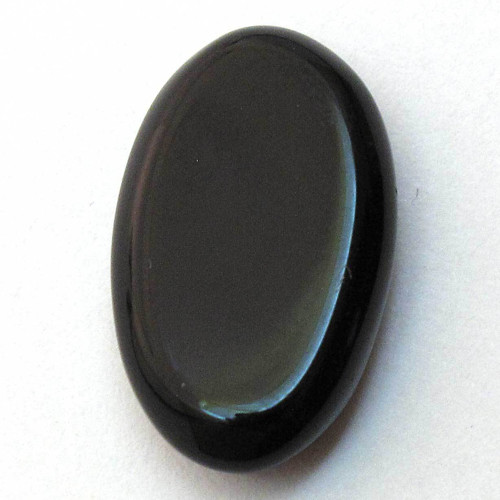 Kabošon černý onyx ovál 19mm — foto 2