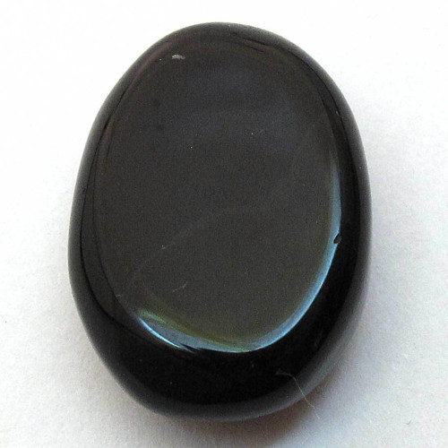 Kabošon černý onyx ovál 17mm — foto 2