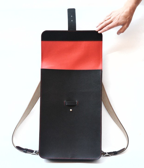 Kožený batoh unisex - "hraNAbatoh" V. — foto 4
