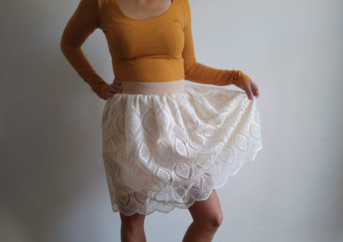 Sukně Jezinka krémová — foto 2