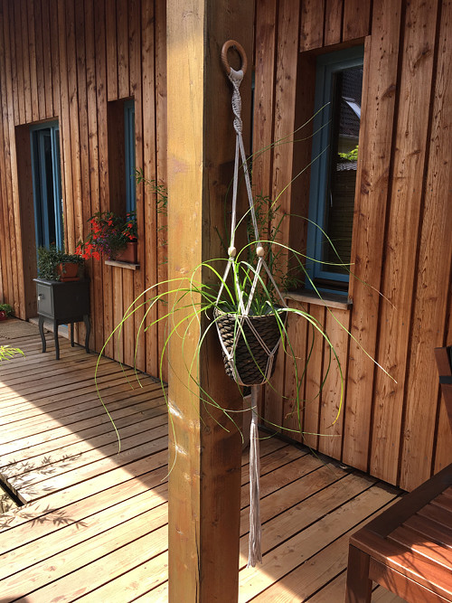 Macramé závěs na květiny — foto 2