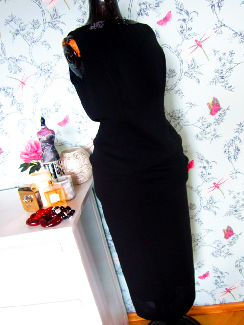 Vintage long black dress — foto 4