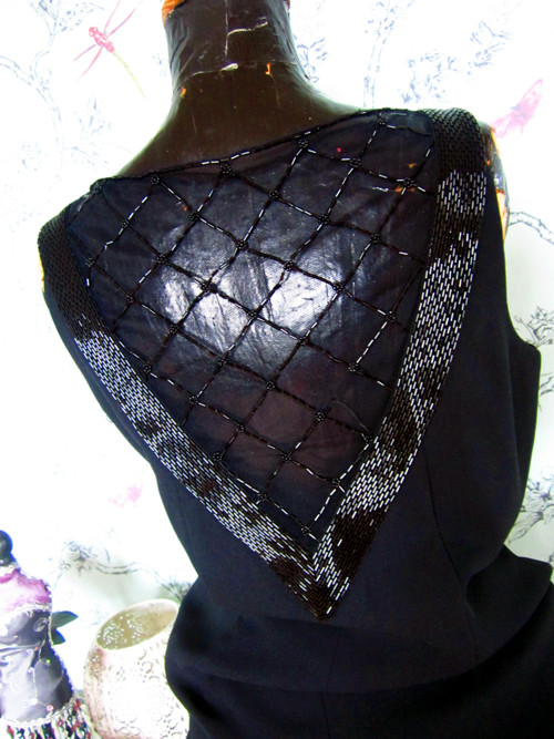 Vintage long black dress — foto 6