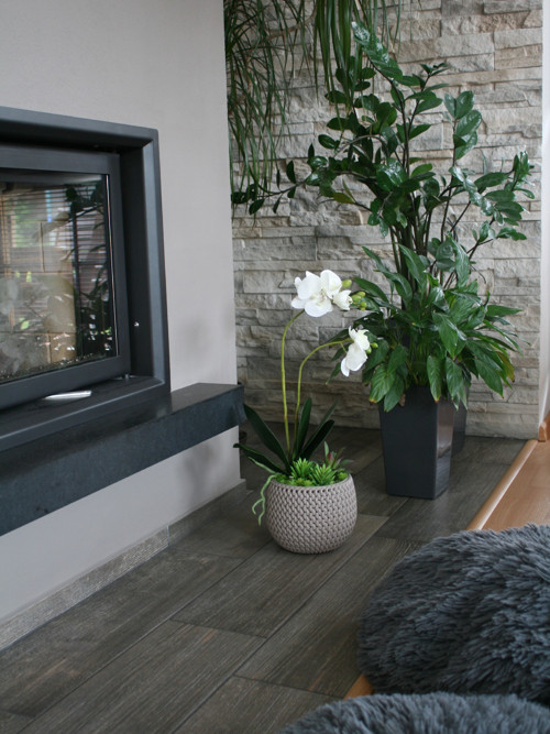 Pletený obal s orchidejí a sukulenty — foto 3