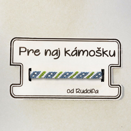 Šťastie 2 - pletený náramok — foto 2