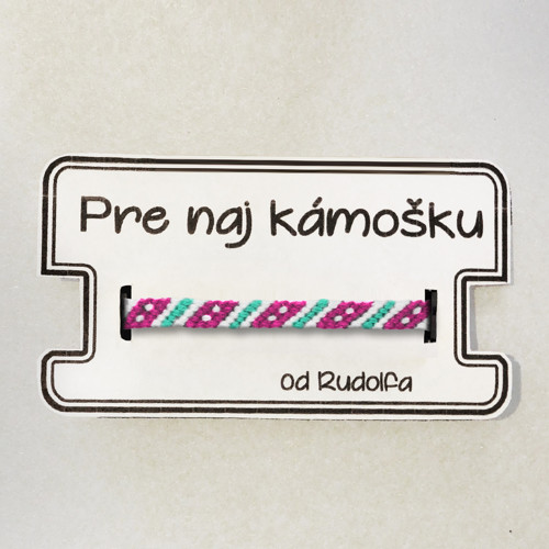 Šťastie 4 - pletený náramok — foto 2