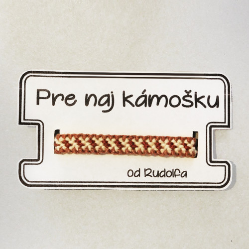 Pletený náramok Stracciatella — foto 2