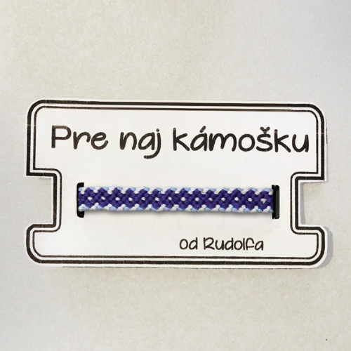 Pletený náramok Cesta k luxusu - modrý — foto 2