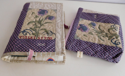 Patchwork - souprava s maceškami — foto 2
