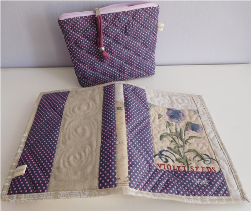 Patchwork - souprava s maceškami — foto 3