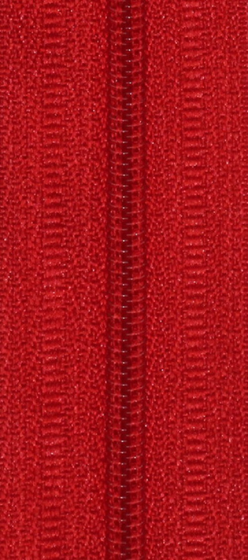 70cm - 5mm SPIRÁLA - DĚLITELNÝ zip - červená — foto 2