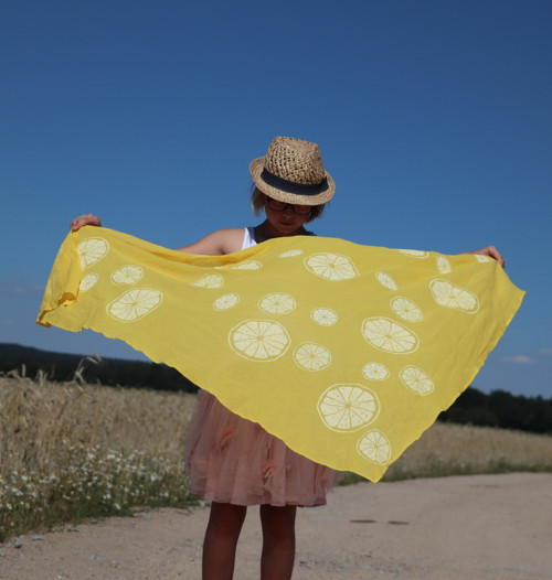 Plážový šátek/citrus — foto 3