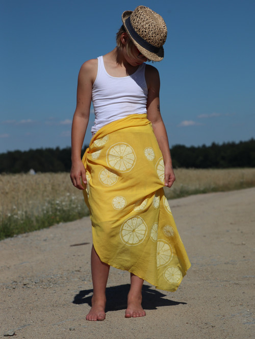 Plážový šátek/citrus — foto 4