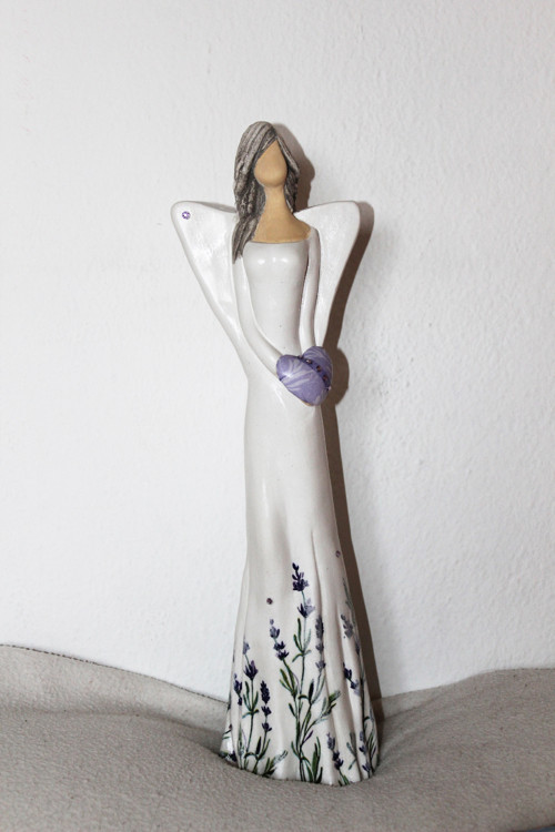 Anděl 36 cm - Levandulka — foto 2