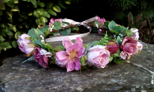 Věneček do vlasů - lila — foto 2