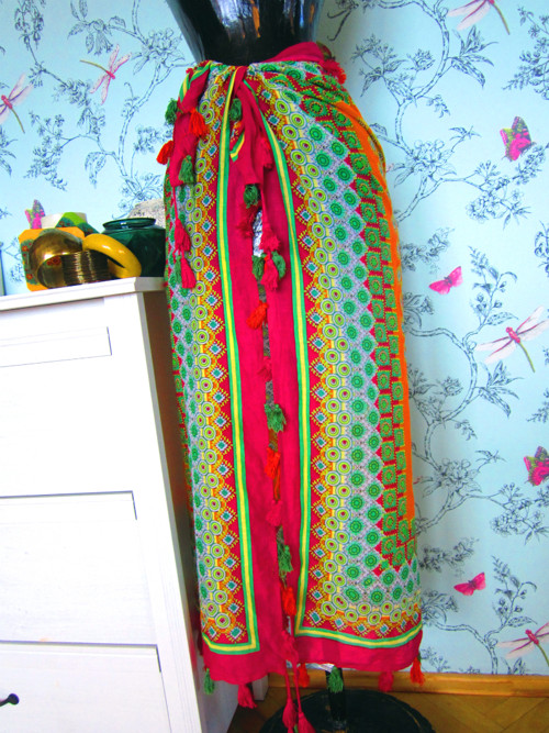 Boho šátek vzory&střapečky — foto 3