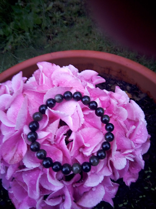 Náramek z gold sheen obsidiánu — foto 3
