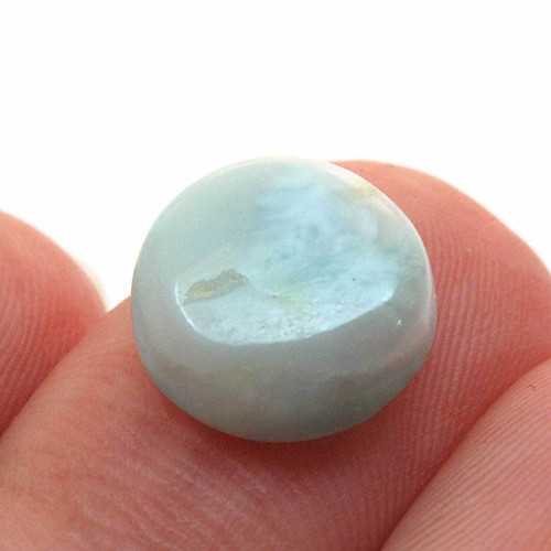 Kabošon larimar kruh 11,1mm — foto 2