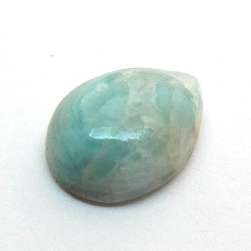 Kabošon larimar kapka 16,1mm — foto 3