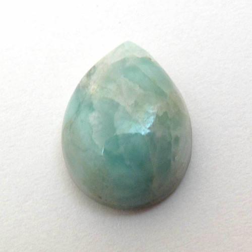 Kabošon larimar kapka 16,1mm — foto 2