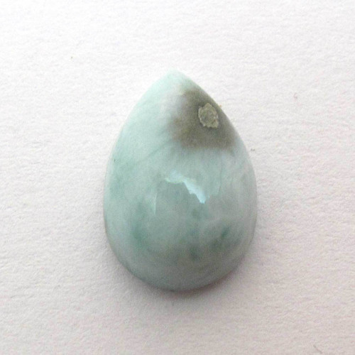 Kabošon larimar kapka 12,1mm — foto 2