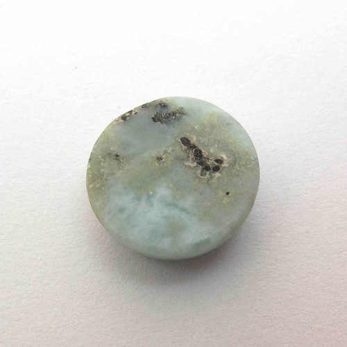 Kabošon larimar kruh 13,1mm — foto 5