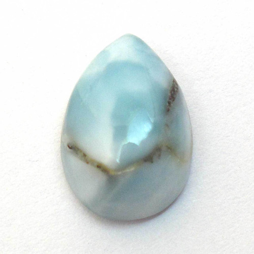 Kabošon larimar kapka 13,6mm REZERVACE — foto 2