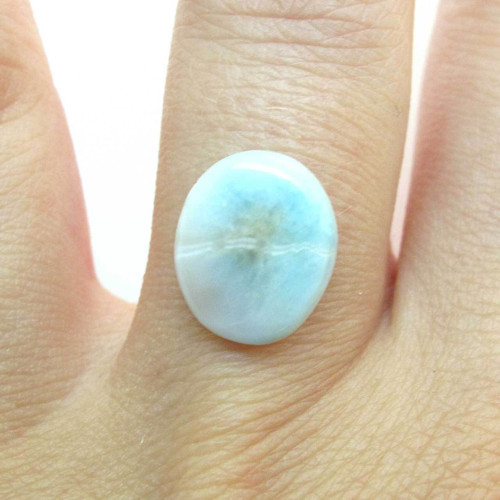 Kabošon larimar ovál 12,3mm — foto 3