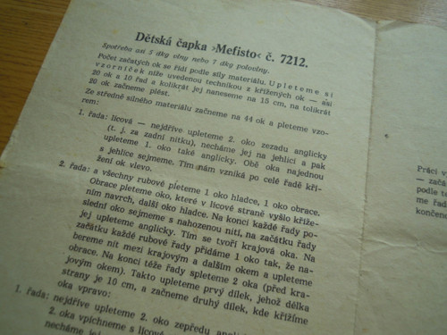 VKUS...dětská čapka "Mefisto" — foto 2
