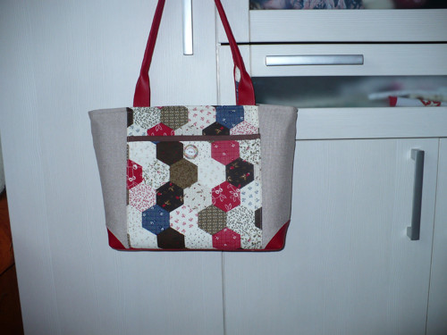 Patchwork kabelka -falešný — foto 5
