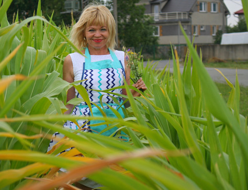 Zástěra dámská - chevron modrá a tyrkys — foto 5