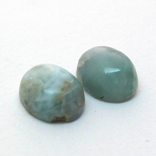 Kabošony larimar ovál 2ks 8,8/9,2mm — foto 2