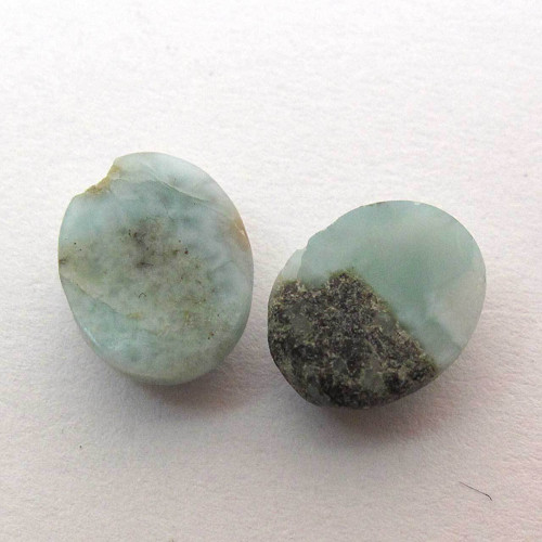 Kabošony larimar ovál 2ks 8,8/9,2mm — foto 4