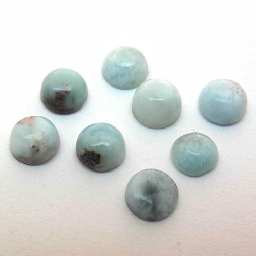 Kabošony larimar kruh 8ks 5,7-6,2mm — foto 5