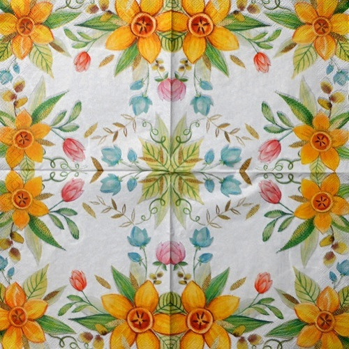 Ubrousek - narcisky a tulipány — foto 2